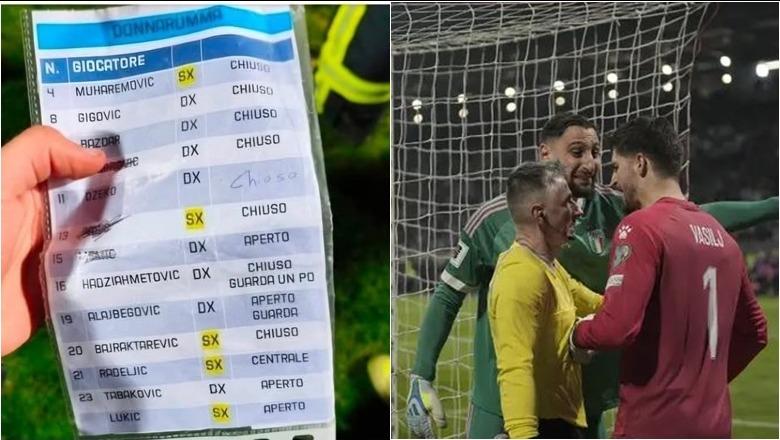 VIDEO/ Bosnje-Itali nuk mbaron kurrë, letra ku Donnarumma kishte shënimet e penalltive të rivalëve del në ankand