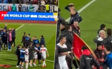 VIDEO/ Tifozi hedh në tokë flamurin shqiptar, futbollisti turk reagon dhe bën gjestin që askush se priste