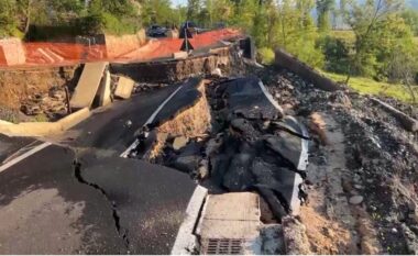 Kushtoi 1.2 milionë euro, përkeqësohet gjendja në Unazën e Poshtme të Burrelit, shembje dhe fundosje në rrugë