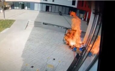 Dalin pamjet, si nisi zjarri në Tiranë, kartona që digjen ngjitur me Big Market