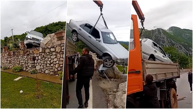 Makina përplaset me murin mbrojtës të një banese në Klos  lëndohet shoferi