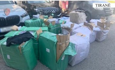 Transportonte veshje kontrabandë me vlerë rreth 45 mijë euro, arrestohet 26-vjeçari në Tiranë