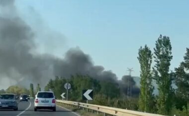 VIDEO/ Digjen gomat në brigjet e lumit Mat, era favorizoi përhapjen e flakëve, rëndohet situata e ndotjes së ajrit