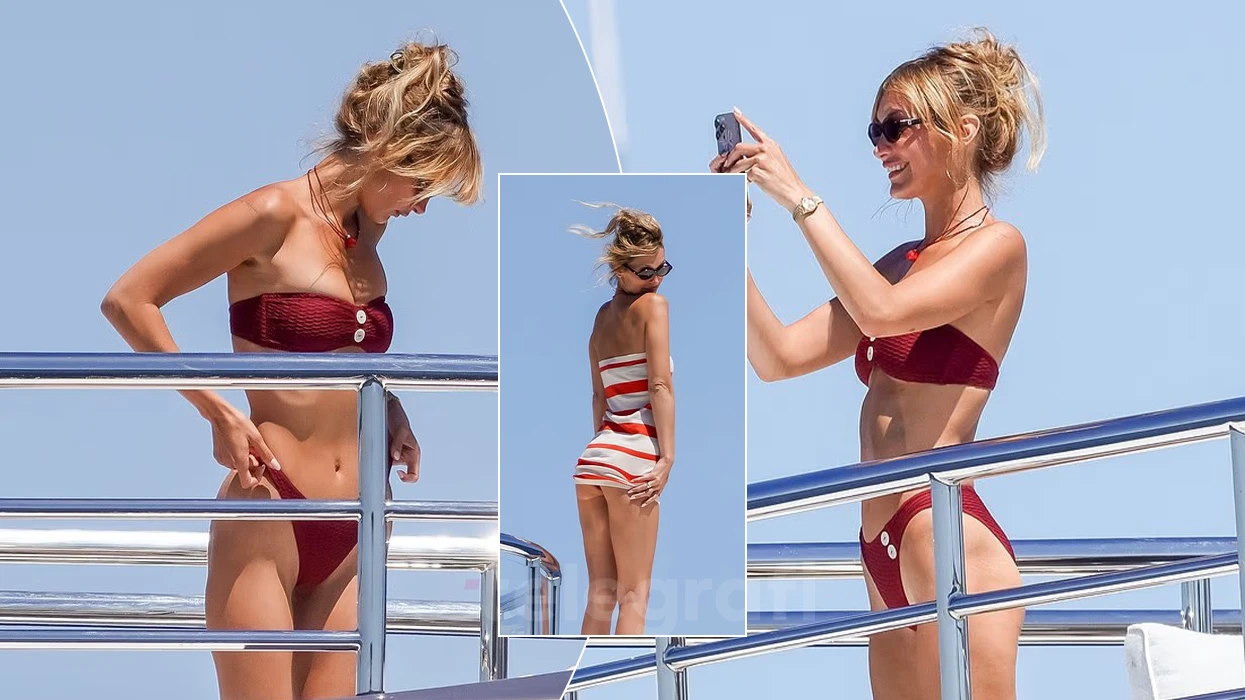 Bella Hadid shfaqet me bikini të kuqe në jaht luksoz gjatë pushimeve në Saint Tropez