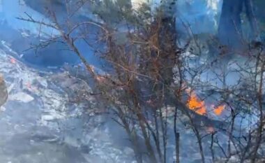 VIDEO/ Zjarr te Rana e Hedhun, flakët rrezikojnë strukturat akomoduese të zonës