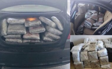 Goditet trafikimi i dr*gës nga Shqipëria drejt Greqisë/ 109 kg lëndë narkotike në BMW, kapet 43-vjeçari turk pranë Igumenicës