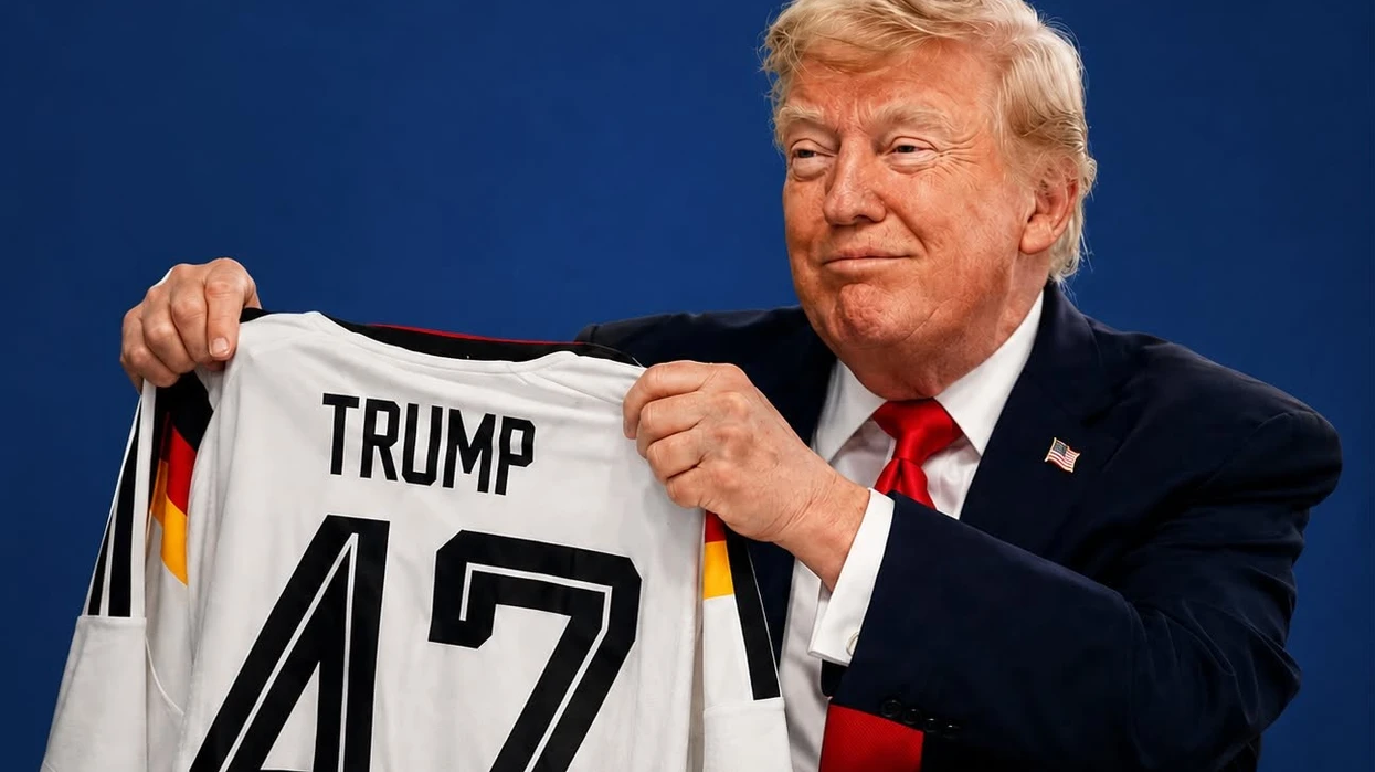 Trump merr dhuratë nga kancelari gjerman   fanellë me emrin e tij dhe numrin 47