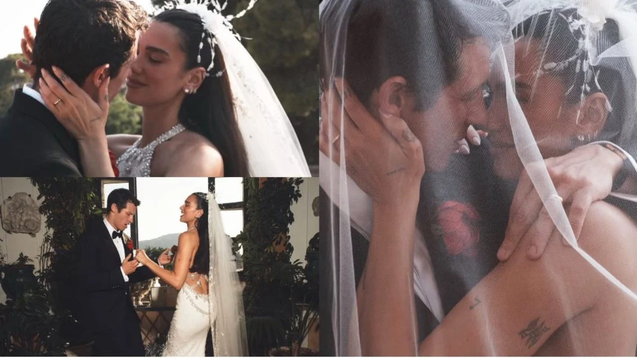 Dua Lipa kurorëzon dashurinë me Callum Turner  publikohen pamjet e para nga dasma luksoze në Siçili