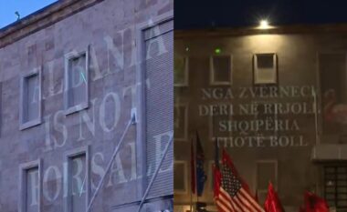 “Albania is not for sale”, mesazhet e afishuara nga protestuesit në muret e Kryeministrisë