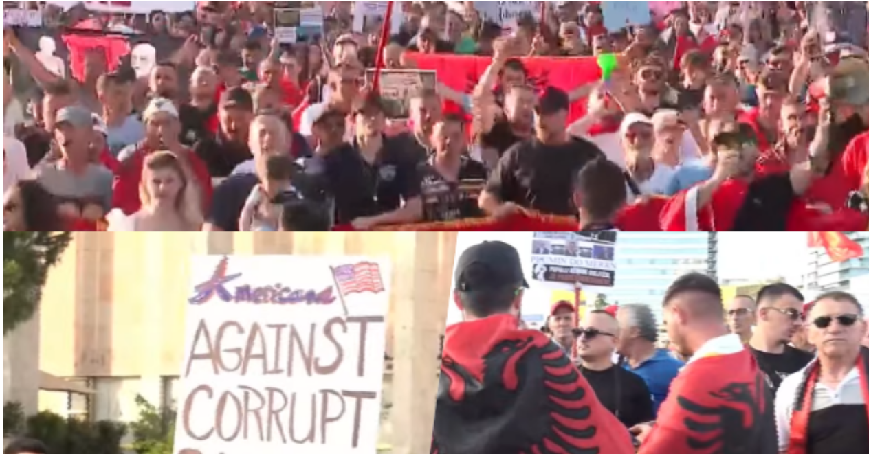 Zëri ndryshe i protestës, pankartat-meme që “pushtuan” mbrëmë sheshin, qytetarët kërkojnë largimin e Ramës: Piktor, po të del boja, pas orës 18:00, popullit “mos i fol”