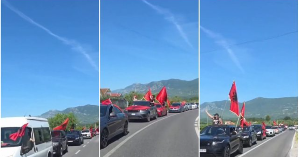 VIDEO  Sot protesta madhështore kundër Ramës  autokolona kilometrike e shqiptarëve të diasporës niset drejt Tiranës