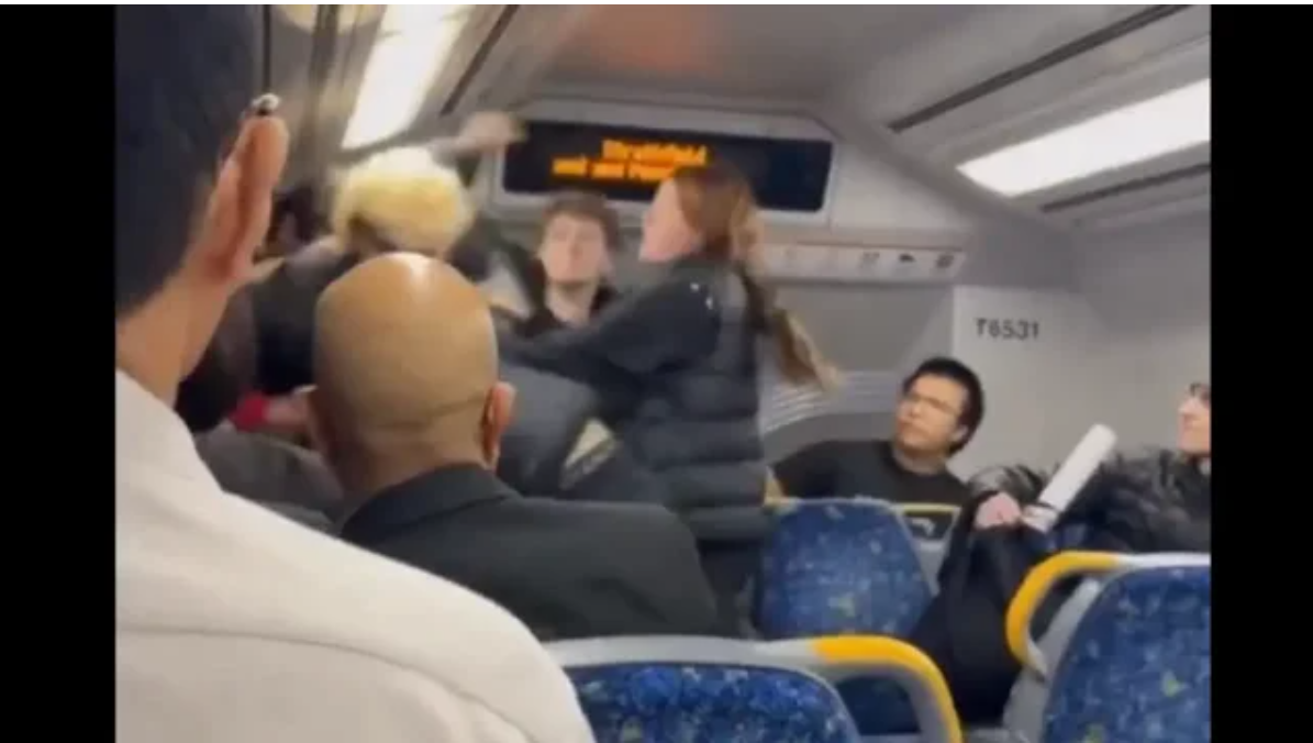 VIDEO  Incident në një tren në Sydney  pasagjeri u kërkoi të ulnin muzikën  të rinjtë e dhunojnë me grushte