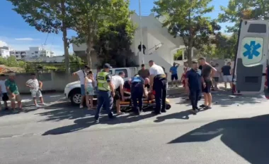 Aksident i rëndë me motor në Vlorë, i plagosuri transportohet me urgjencë në spital