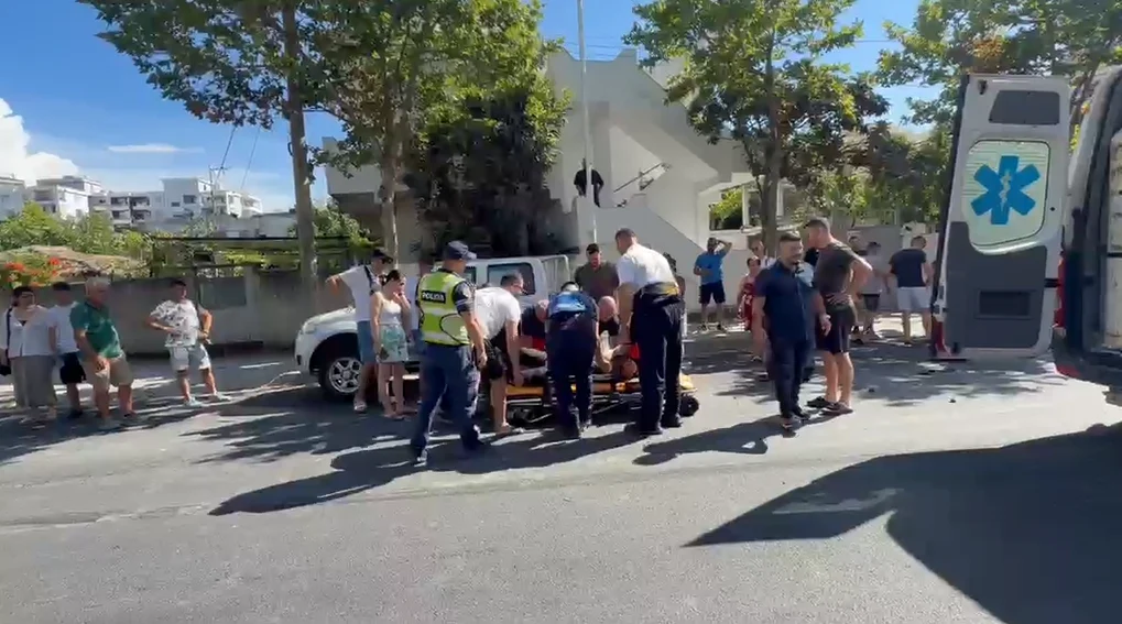Aksident i rëndë me motor në Vlorë, i plagosuri tr
