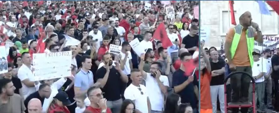 “Altin Dumanit t’i jepet edhe një mandat”,Aktivisti thirrje nga protesta para Kryeministrisë: SPAK të nisë menjëherë arrestimet e politikanëve të korruptuar