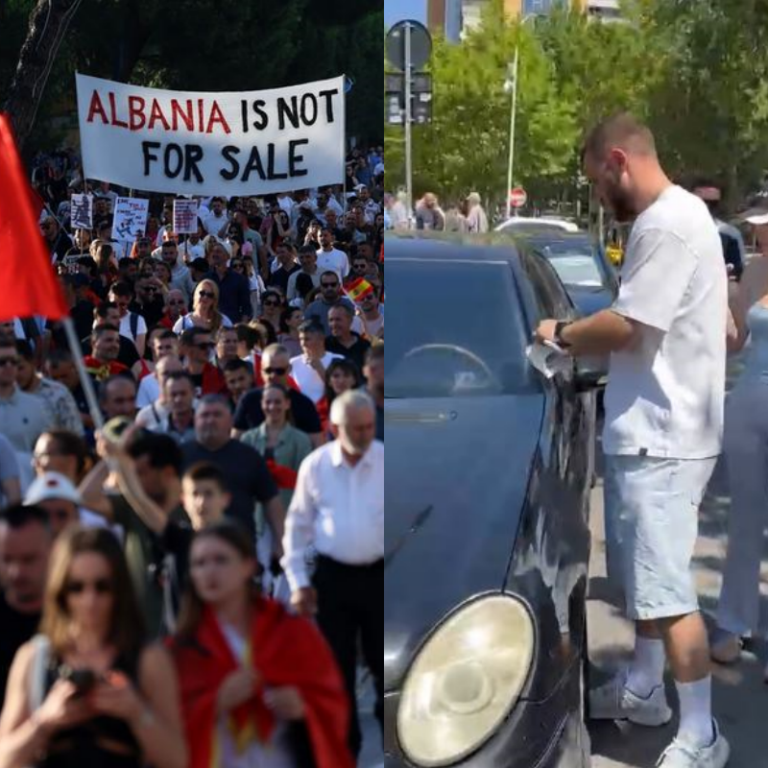 Mos procedoni studentët  Të rinjtë u  vendosin gjoba  makinave  Jemi në protestë  kërkesat tona janë të qarta  VIDEO 