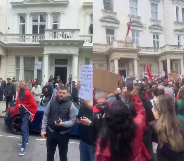 Shqipëria nuk është në shitje/ Londra mbushet kuq e zi, shqi