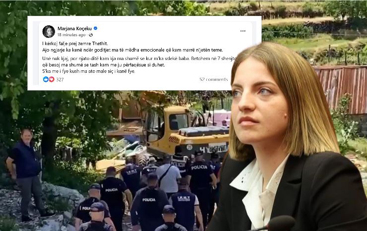 Pas largimit nga PS, Marjana Koçeku pendohet për mbështetjen që i dha aksionit në Theth: Kërkoj falje, ajo ngjarje ka qenë ndër goditjet më të mëdha që…