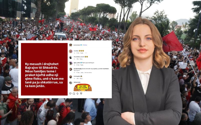 U largua nga PS  deputetja Marjana Koçeku bën denoncimin e fortë  Ky mesazh i drejtohet Bajrajve të Shkodrës  nëse familjes time i preket një fije floku  s kam me ju lënë pa ju shkatërruar
