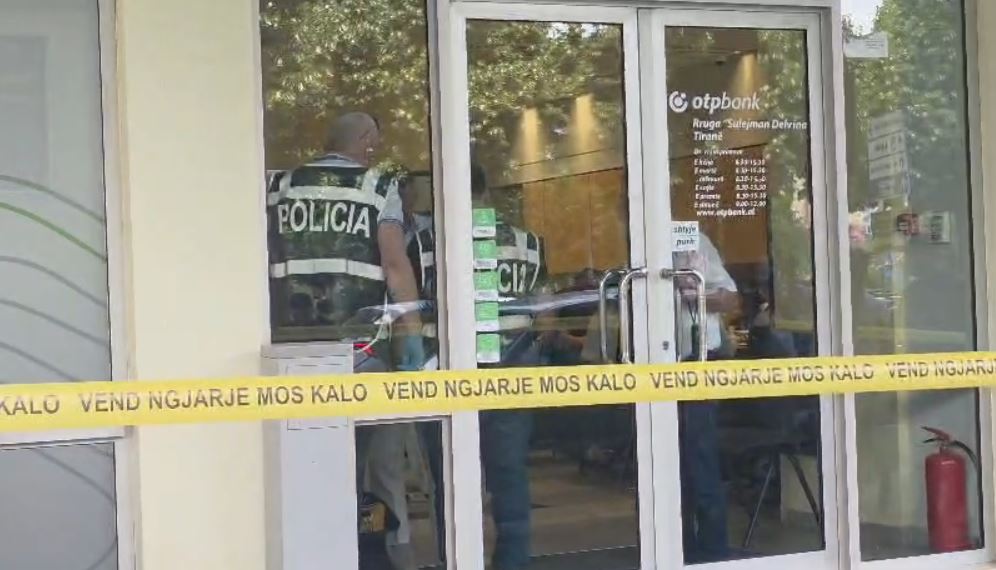 Grabitja në bankën OTP në Tiranë  Policia jep detaje  Autori ende i paidentifikuar