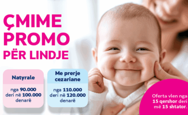 “Acibadem Sistina” sjell oferta promocionale për lindje nga 15 qershori deri më 15 shtator