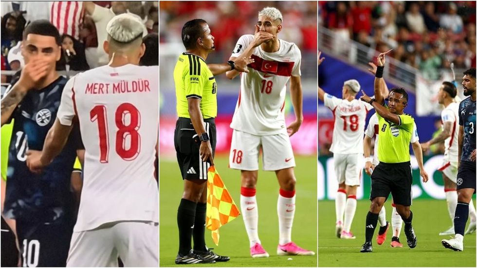 Almiron hyn në histori në Kupën e Botës si futbollisti i parë i ndëshkuar me të kuq nga “Ligji Vinicius”