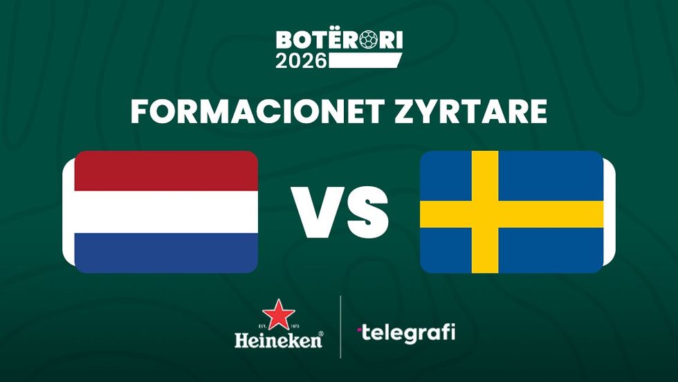 Formacionet zyrtare për përballjen Holandë   Suedi në Grupin F të Botërorit 2026