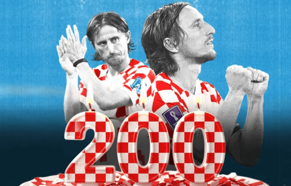 Luka Modrić shënon ndeshjen e 200 të me fanellën e Kroacisë