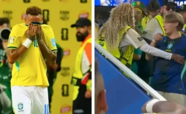 Siguria shkakton kaos në Skoci-Brazil pasi ngatërroi djalin e Neymarit me një hyrës në fushë