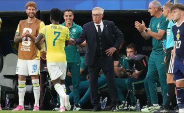Vinicius pret shpërblimin nga Ancelotti pas bastit të fituar me golin me kokë