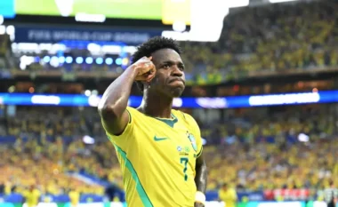Vinicius shtyn Real Madridin drejt Bruno Guimaraes