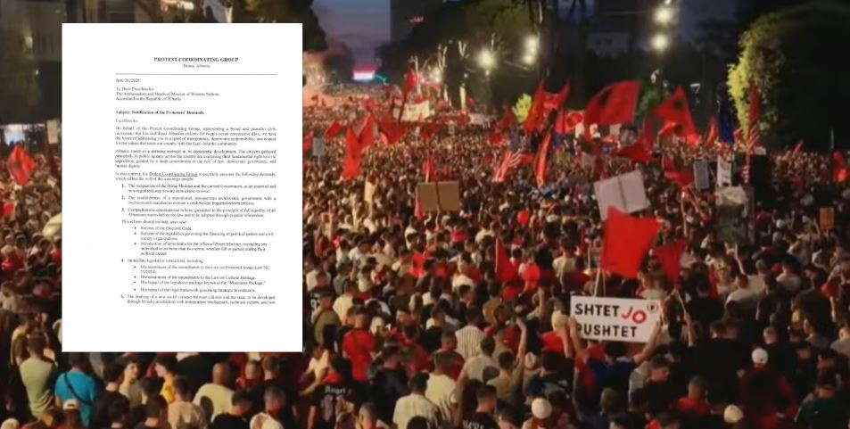 Protesta në Tiranë merr përmasë ndërkombëtare  5 kërkesat që i janë përcjellë ambasadave perëndimore