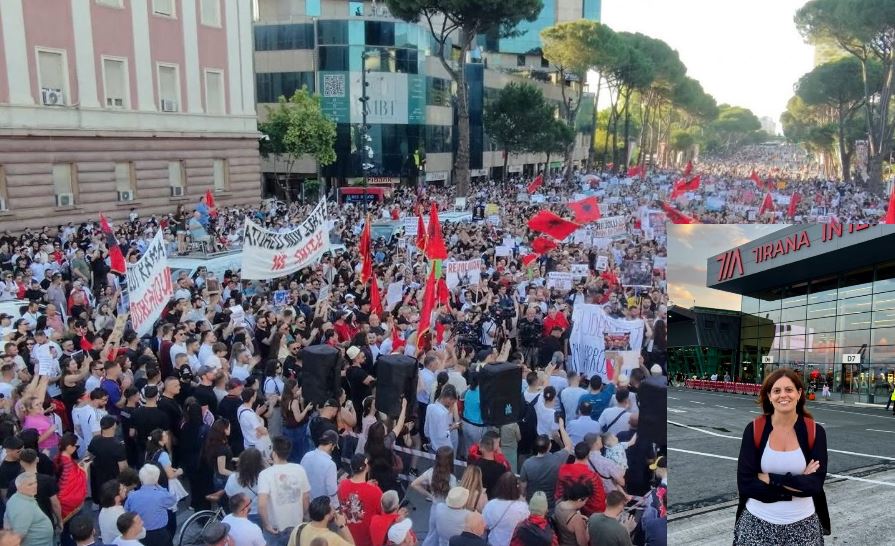 Cristina Guarda mbërrin në Tiranë për protestën kundër Ramës  sot thirrje për manifestim kombëtar