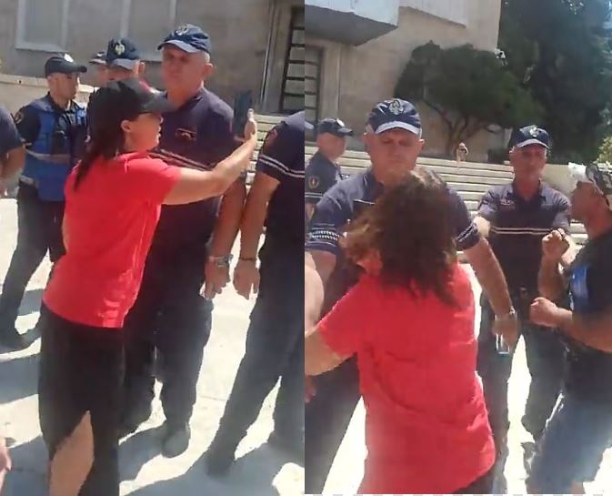 Protestuesit hiqen me forcë nga zona para Kryeministrisë  tensione me policinë që krijoi kordon te godina