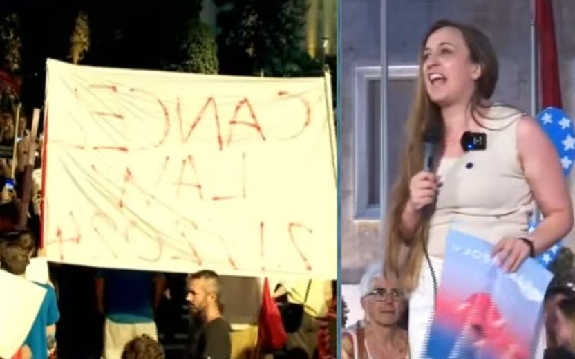 Eurodeputetja Christina Guarda nga protesta para Kryeministrisë  Drejt BE së shkohet me dinjitet  jo me përulje