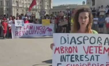 Diaspora shqiptare proteston kundër Ramës edhe në Vjenë, aktivistja: Mbështesim kërkesat e protestuesve në Tiranë, thirrjet tona janë të njëjta