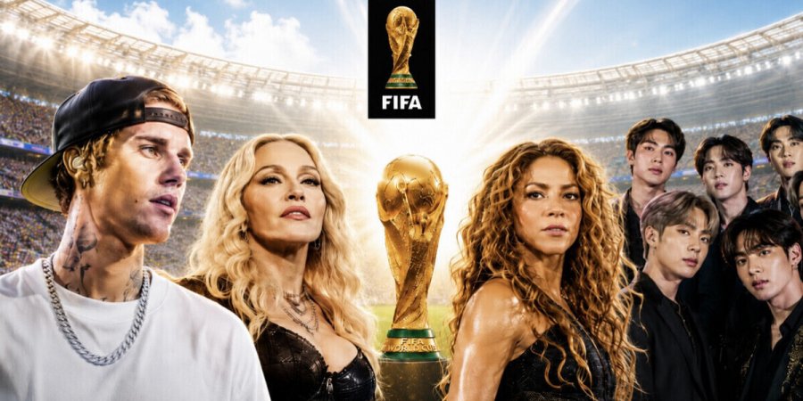 Justin Bieber i bashkohet Madonnës  Shakirës dhe BTS në super spektaklin e finales së Botërorit 2026