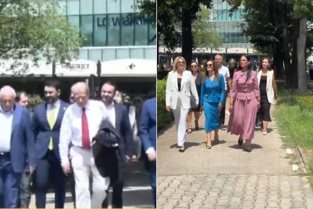 Opozita i jep fund bojkotit  deputetët futen në sallë duke shmangur hyrjen kryesore