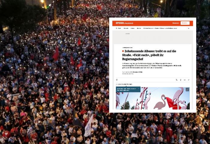 Protestat  lëvizje e gjerë kundër korrupsionit dhe Edi Ramës  Gazeta gjermane  Der Spiegel   Zemërimi jo kundër Trump apo Kushner  por kundër klasës politike