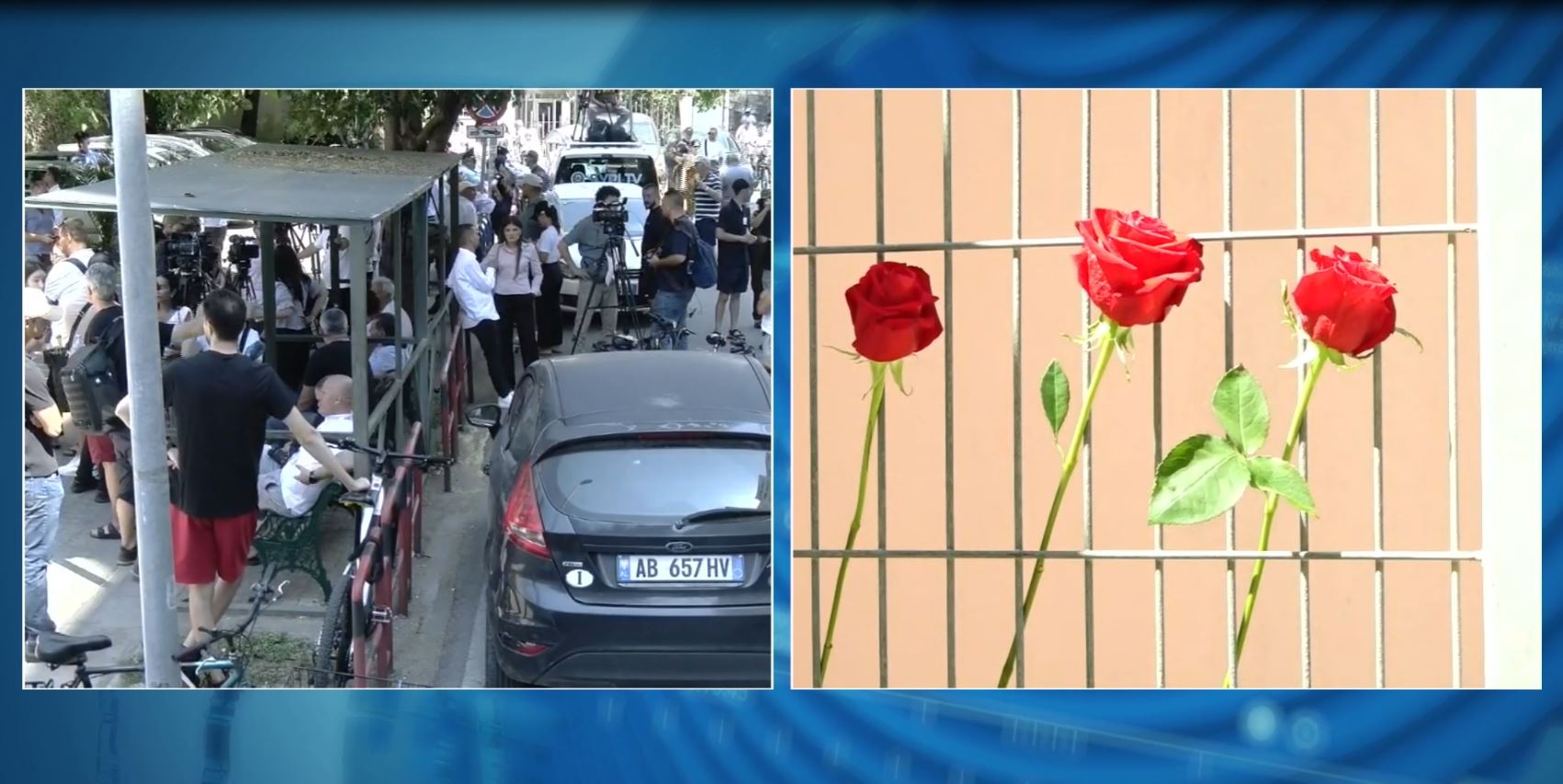 VIDEO  Protestuesit mbështesin SPAK un me trëndafila në kangjella  dorëzojnë edhe librin  Albanian Files 