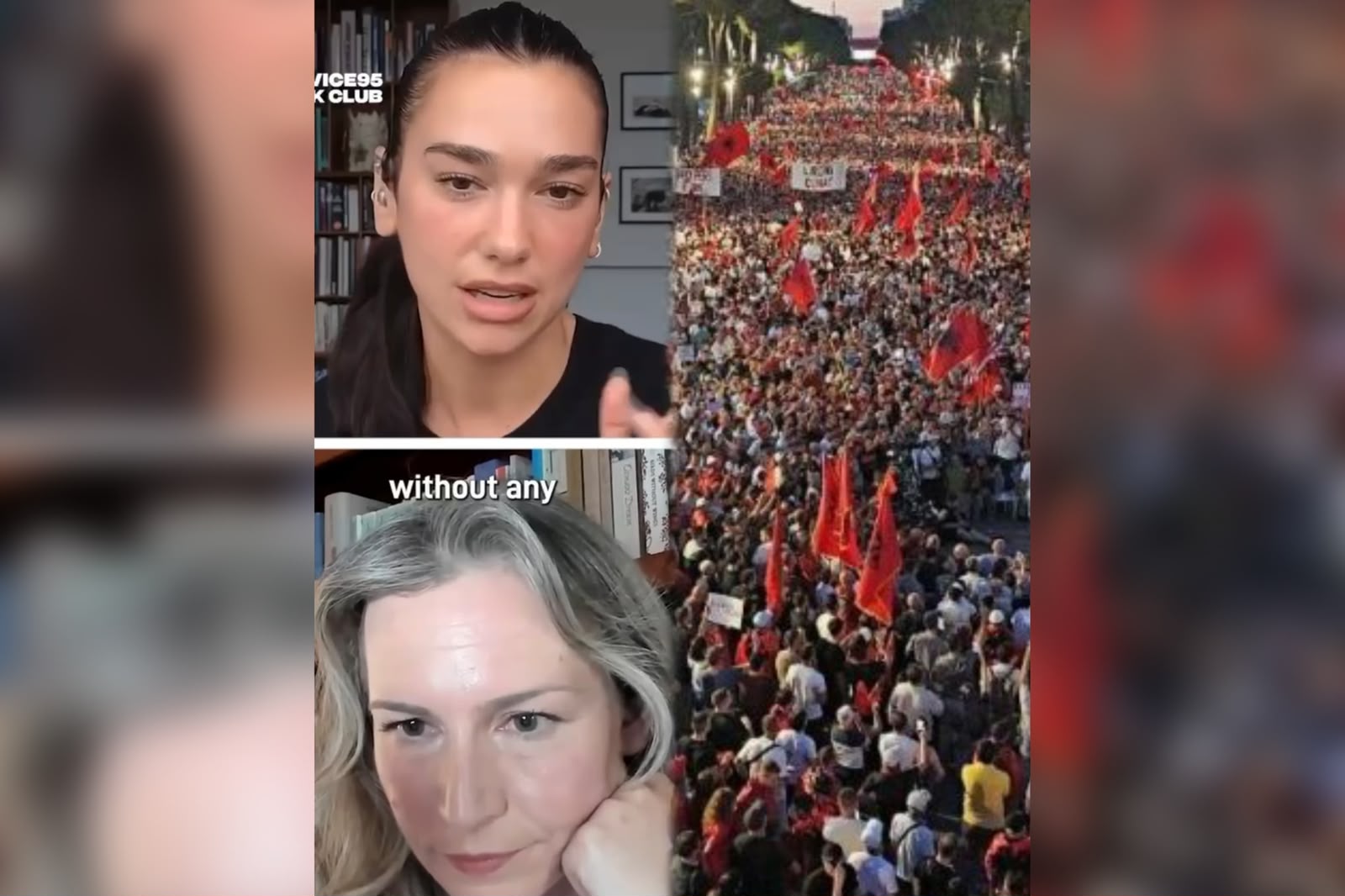 Dua Lipa dhe Lea Ypi për protestat në Shqipëri  Aktivizëm qytetar frymëzues  pushteti nuk mund ta shpërfillë popullin