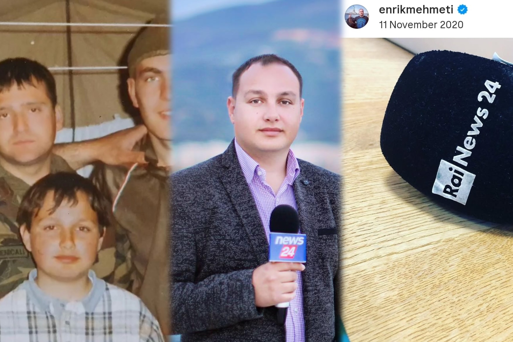 In Memoriam  Enrik Mehmeti  nga përkthyes në moshën 11 vjeçare gjatë trazirave të vitit 1997  te korrespondent i Rai t dhe zëri i Vlorës për mbi 20 vite