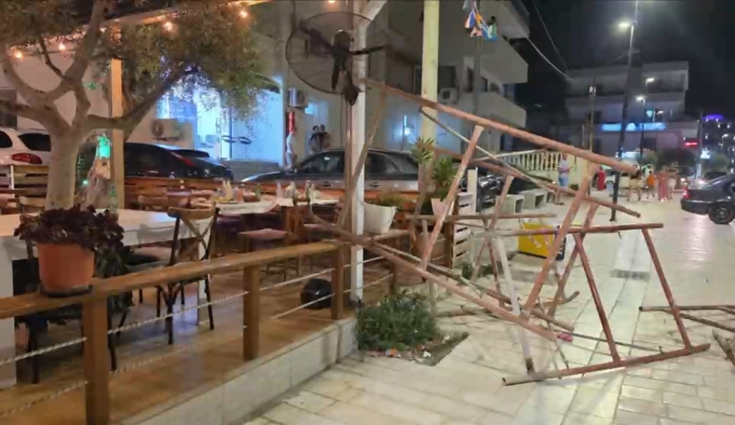 Stuhia e fuqishme godet Sarandën  raportohet për tre të plagosur dhe dëme të shumta