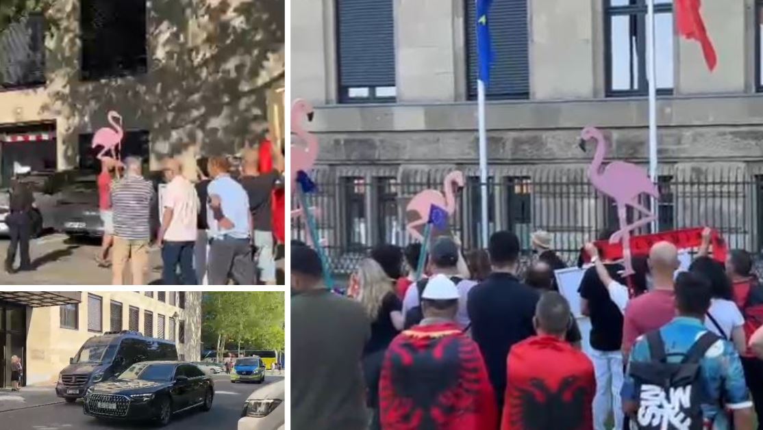 VIDEO  Rama pritet me protesta edhe në Gjermani  shqiptarët tubim në Düsseldorf  Jepe dorëheqjen 
