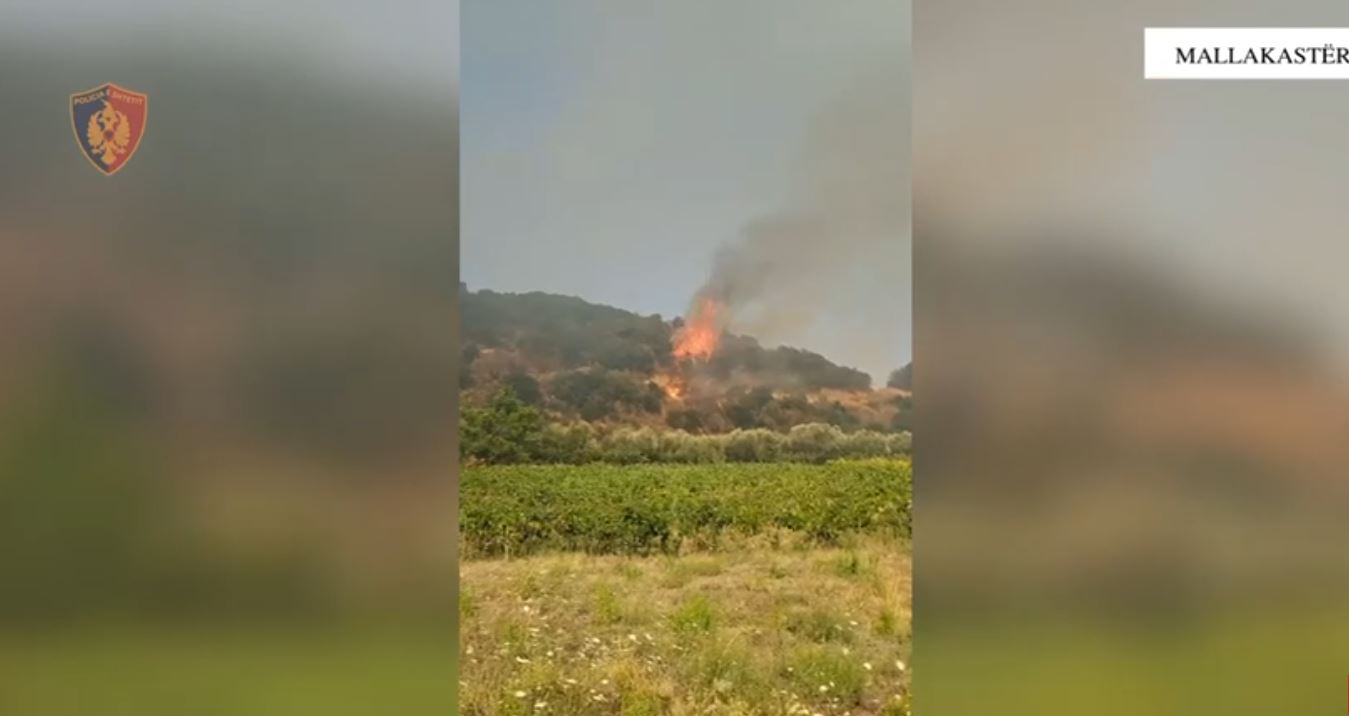 Zjarri përfshin Mallakastrën  Evakuohen disa familje në Koilac  flakët afrohen pranë banesave
