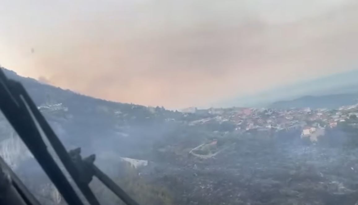 Zjarri masiv në Malin e Krujës vihet nën kontroll  Mbrojtja  Aktualisht një vatër aktive