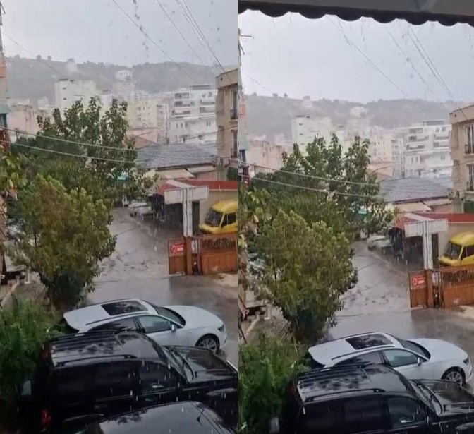 Përmbyset moti në Sarandë  pas vapës nisin reshje të dendura shiu