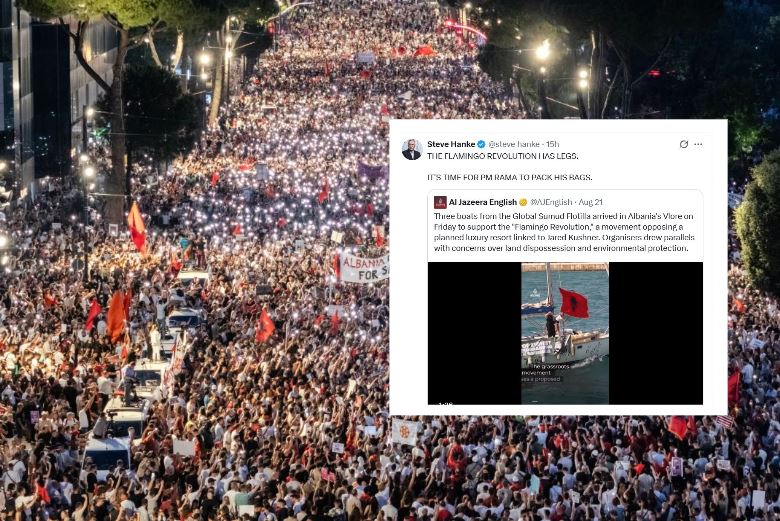 steve-hanke-reagon-serish-per-protestat-kunder-qeverise-ne-shqiperi-eshte-koha-qe-rama-te-beje-gati-valixhet