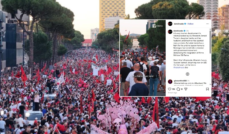 Televizioni australian i bën jehonë protestave në Shqipëri  Qytetarët kërkojnë dorëheqjen e kryeministrit Edi Rama dhe ndryshimin e sistemit