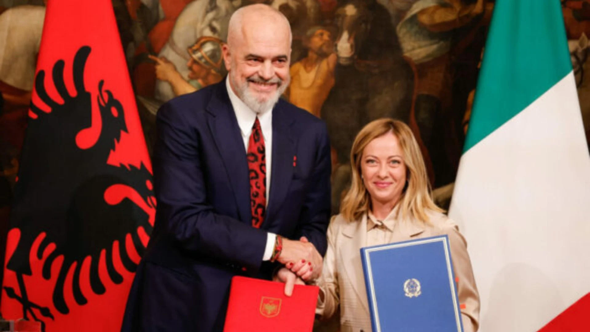 VIDEO  Giorgia Meloni kryeministrja më jetëgjatë e Italisë  Rama përgëzon homologen  Tani të ka mbetur vetëm rekordi im për t u thyer